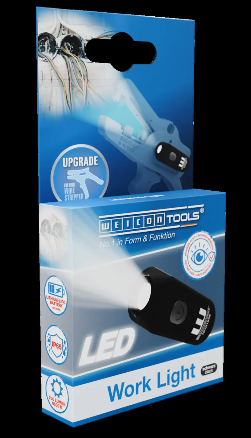 Aku pracovní světlo LED Weicon 10101948 černé (0,18 Ah) (WEI10101948)