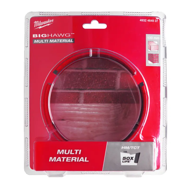 Kruhová pilka/děrovka Milwaukee 133 mm BIG HAWG Multi Material 133MM, univerzální, karbidové zuby, 4932464937