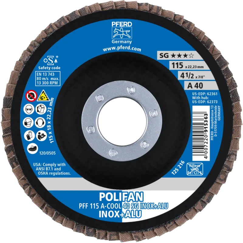PFF 115-22 A 40 SG-COOL/22,2  KOTOUČ LAMELOVÝ SG-A (PF4007220222737)