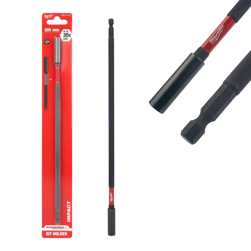 Magnetický držák bitů 1/4" délka 305 mm Milwaukee Shockwave Impact Duty (MI4932471823)