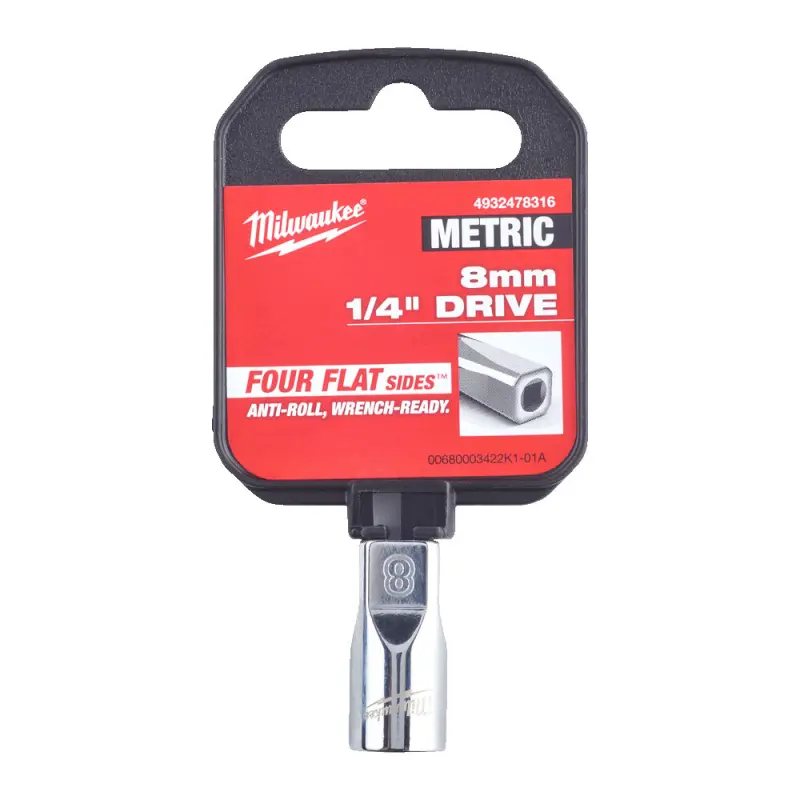 Hlavice FOUR FLAT™ 1/4" 8 mm Milwaukee 4932478316 (MI4932478316)