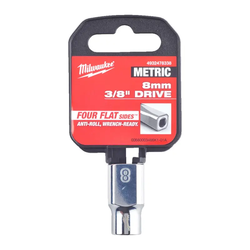 Hlavice FOUR FLAT™ 3/8" 8 mm Milwaukee 4932478338 (MI4932478338)