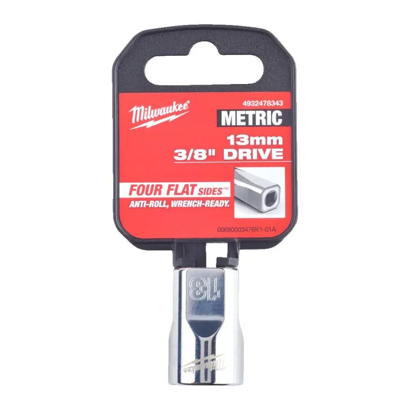 Hlavice FOUR FLAT™ 3/8" 13 mm Milwaukee 4932478343 (MI4932478343)