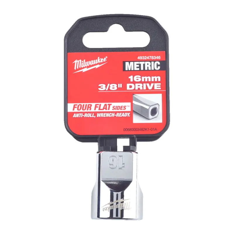 Hlavice FOUR FLAT™ 3/8" 16 mm Milwaukee 4932478346 (MI4932478346)