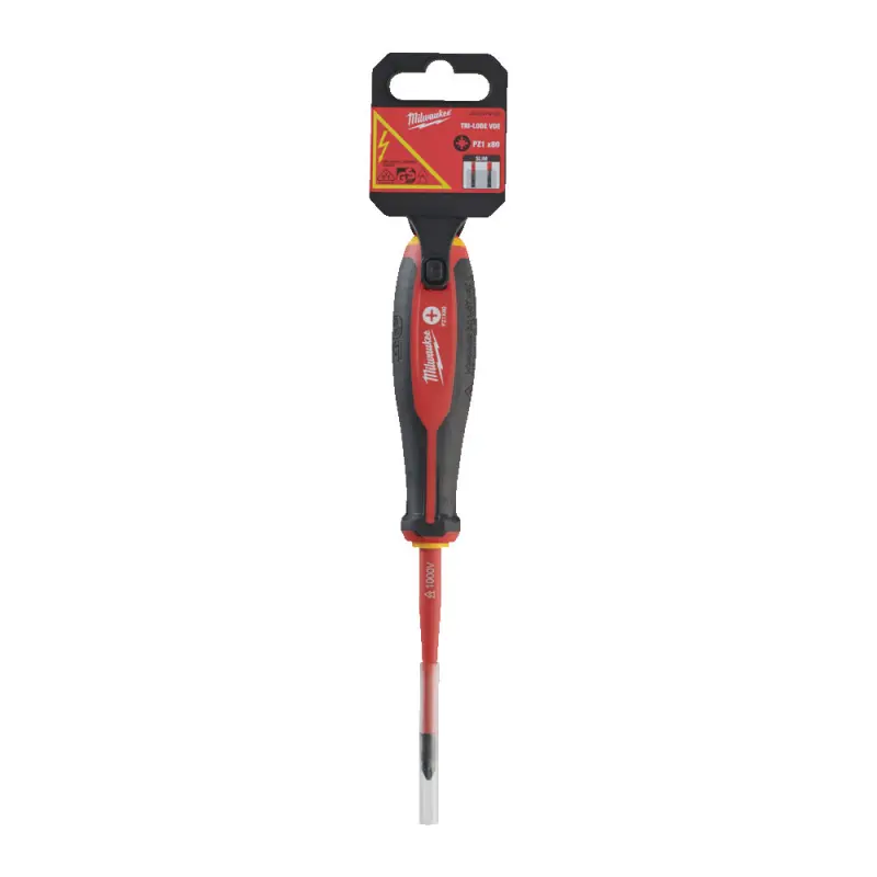 Křížový VDE šroubovák Milwaukee VDE Tri-Lobe PZ 1x80 mm (MI4932478725)