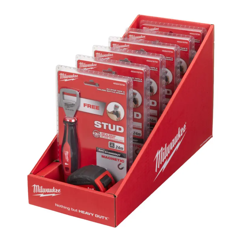 Měřící pásmo Milwaukee STUD™ - 5 m + otvírák lahví (MI4932478794)