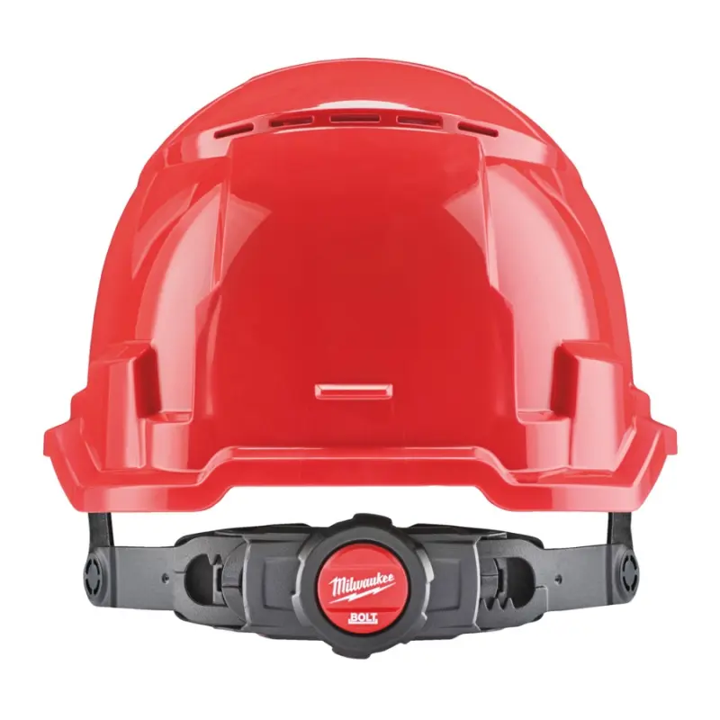 Pracovní přilba - červená s větracími otvory. Milwaukee BOLT™ 100 RED VENTED (MI4932478916)