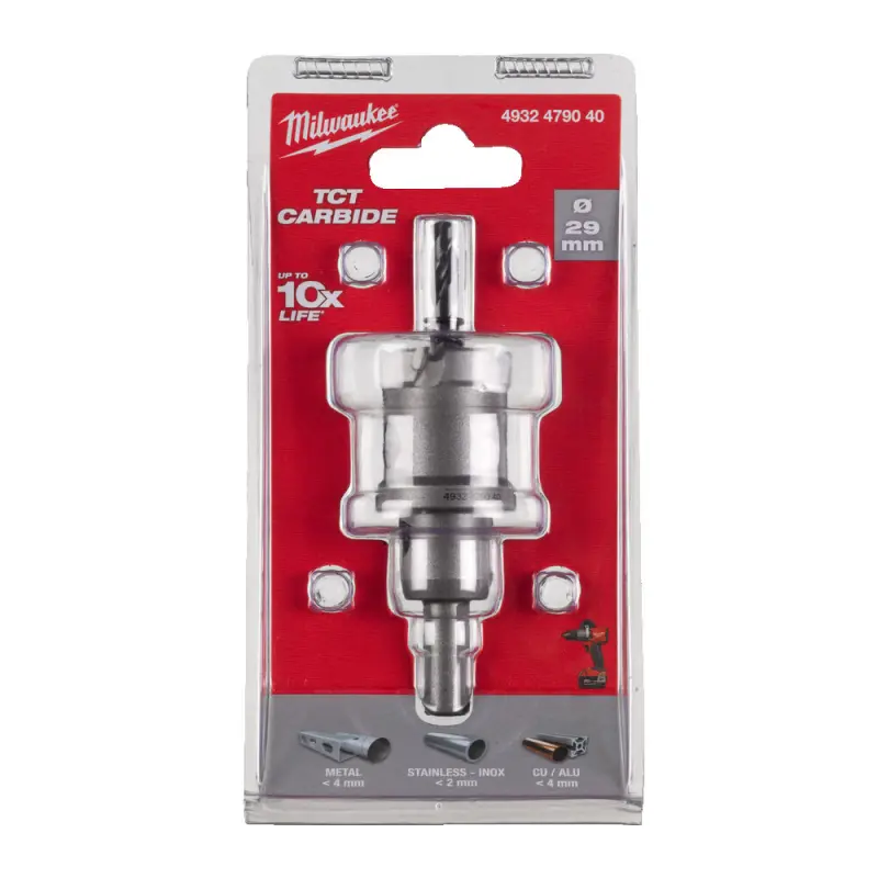 Kruhová pilka/děrovka Milwaukee 29 mm TCT Holesaw 29MM, karbidové zuby, 4932479040