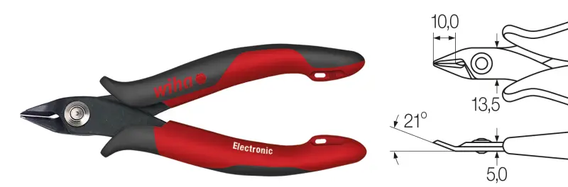 Boční štípací kleště pro elektroniku 130 mm Electronic WIHA Z 41 1 138 03 (WIHA26818)
