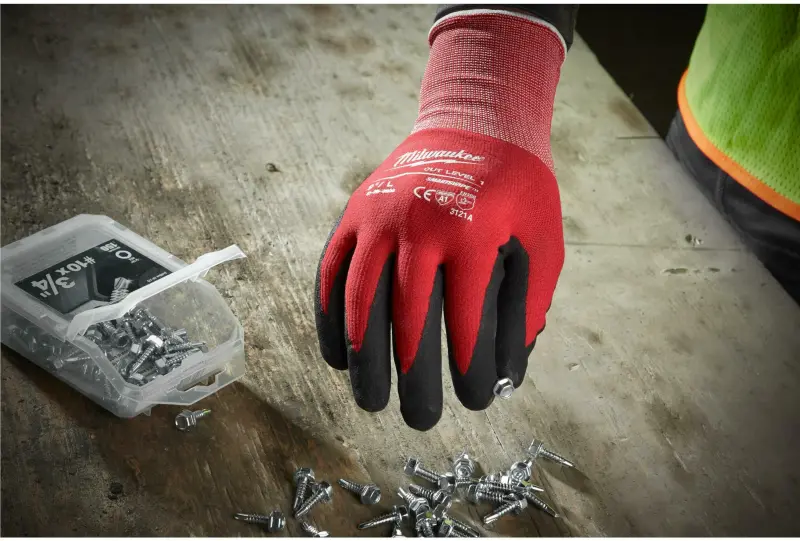 Pracovní rukavice Milwaukee BULK CUT, ochrana proti proříznutí A, velikost 7 (S), 12 párů, 4932479713