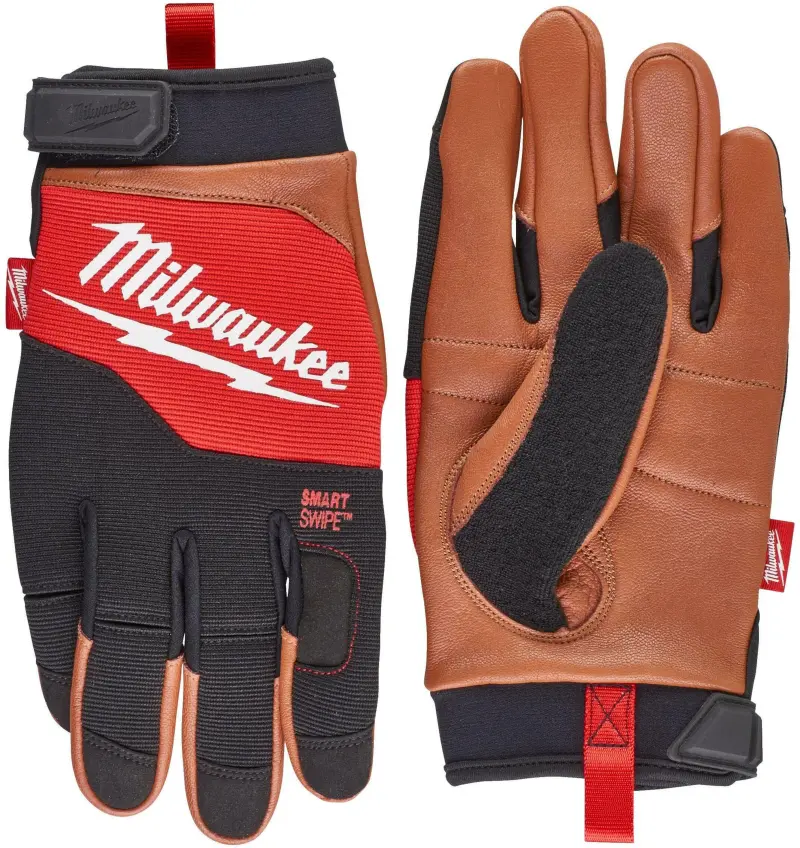 Pracovní rukavice Milwaukee HYBRID LEATHER, hybridní kožené, velikost 7 (S), 1 pár, 4932479726
