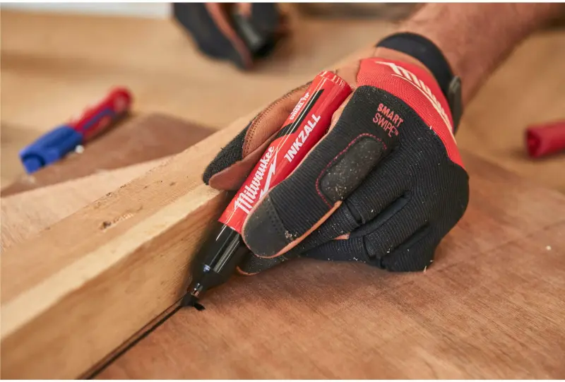 Pracovní rukavice Milwaukee HYBRID LEATHER, hybridní kožené, velikost 7 (S), 1 pár, 4932479726