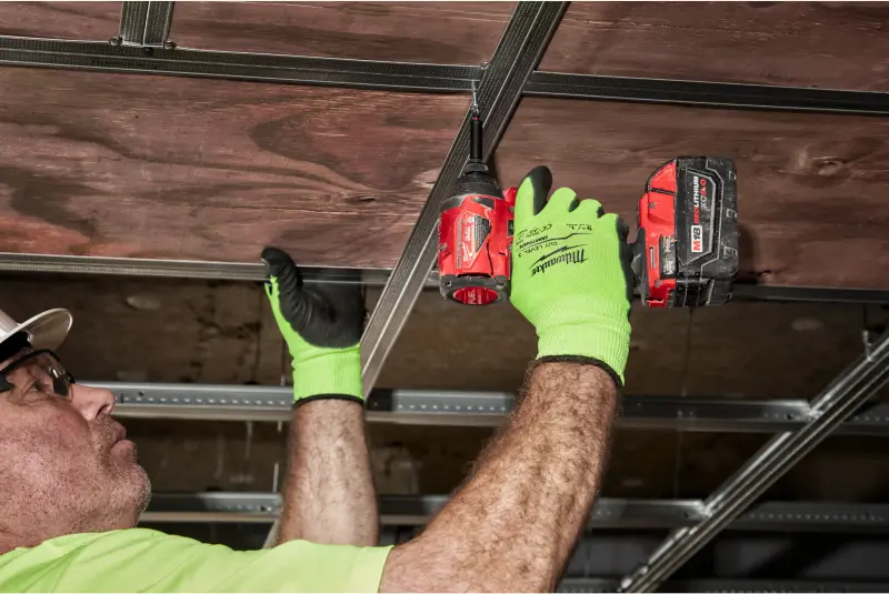 Pracovní reflexní rukavice Milwaukee HI-VIS, ochrana proti proříznutí D, velikost 9 (L), 1 pár, 4932479928