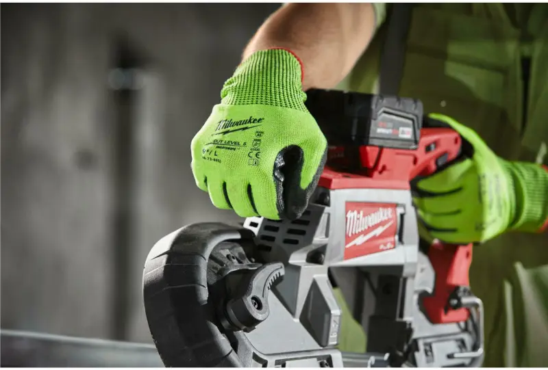 Pracovní reflexní rukavice Milwaukee HI-VIS, ochrana proti proříznutí E, velikost 10 (XL), 1 pár, 4932479934