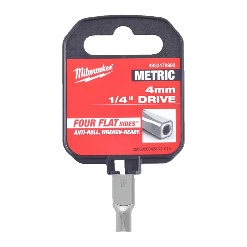 Hlavice FOUR FLAT™ 1/4" 4,5 mm Milwaukee 4932479992 (MI4932479992)