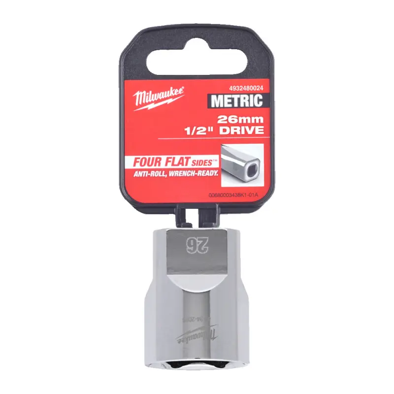 Hlavice FOUR FLAT™ 1/2" 26 mm Milwaukee 4932480024 (MI4932480024)