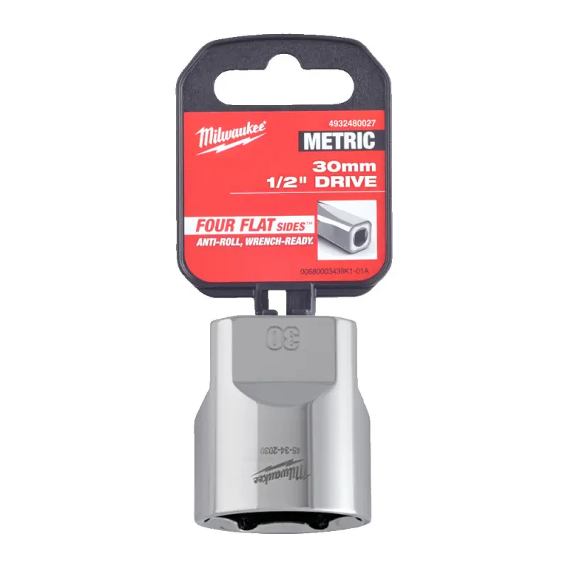 Hlavice FOUR FLAT™ 1/2" 30 mm Milwaukee 4932480027 (MI4932480027)