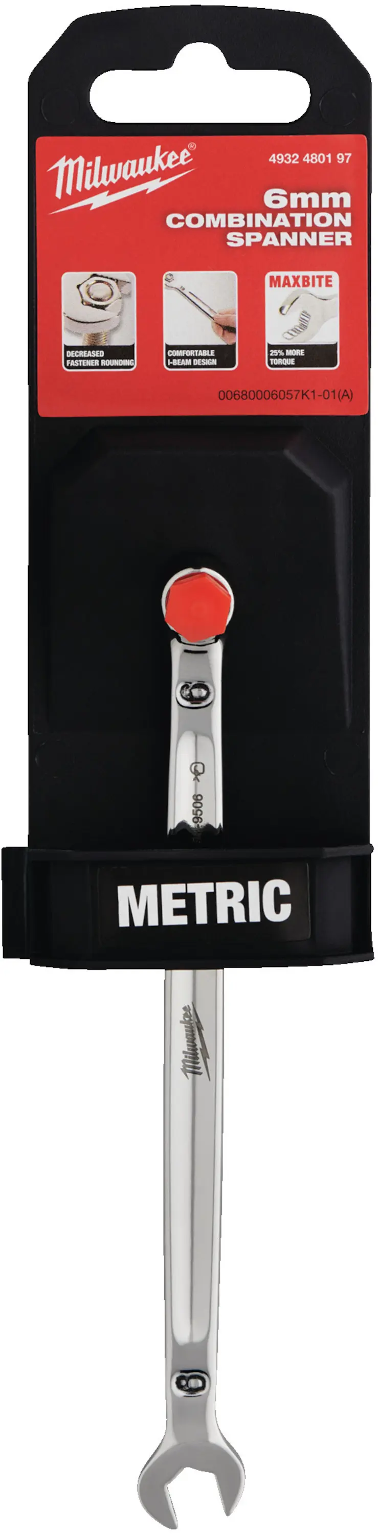 Očkoplochý klíč Milwaukee 6 mm MAX BITE, 4932480197