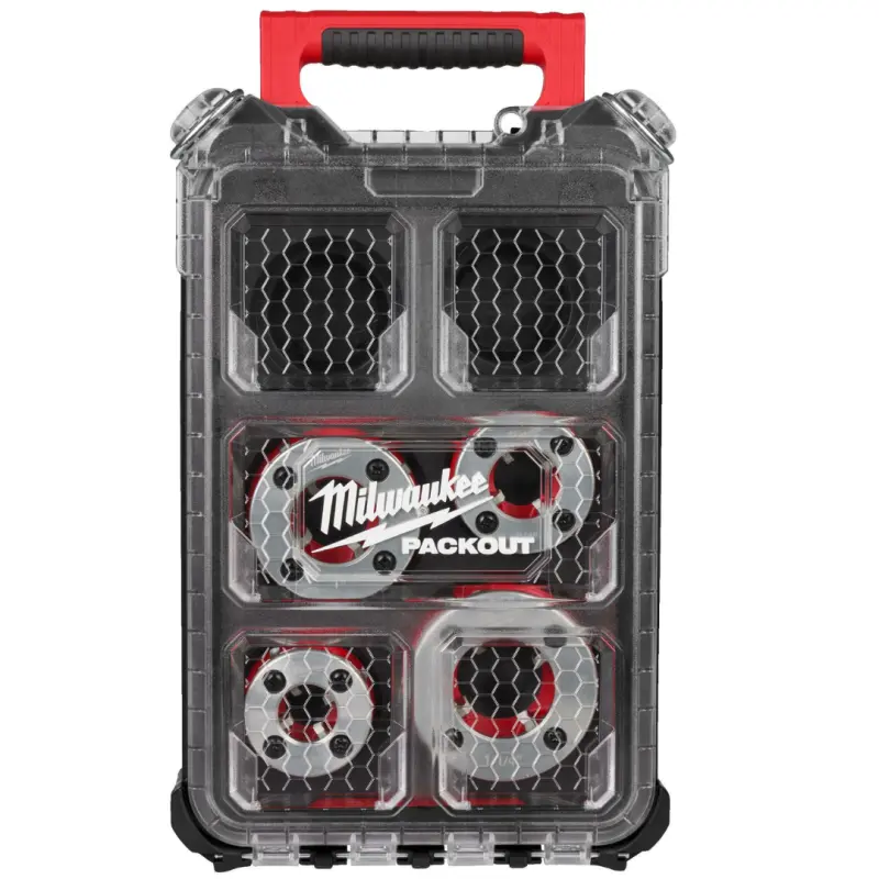 Sada slitinových hlav Milwaukee FPT114HK BSPT k závitořezu M18 FPT114, PACKOUT, 4932480250 (MI4932480250)