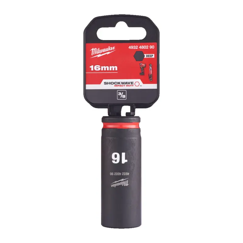 Průmyslová hlavice Shockwave Impact Duty 3/8" 16 mm Milwaukee 4932480290, prodloužená (MI4932480290)