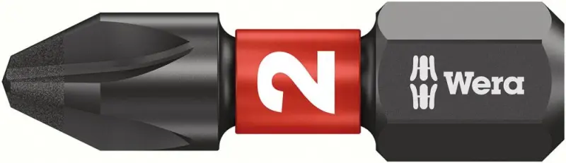 Bit Impaktor 1/4" DIN 312 6 C6,3 PH2 x 25 mm balení 10 ks Wera