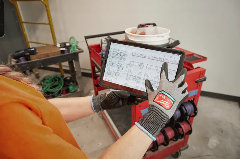 Pracovní rukavice Milwaukee HI-DEX pro přesnou práci, ochrana proti proříznutí C, velikost 11 (XXL), 12 párů, 4932480515