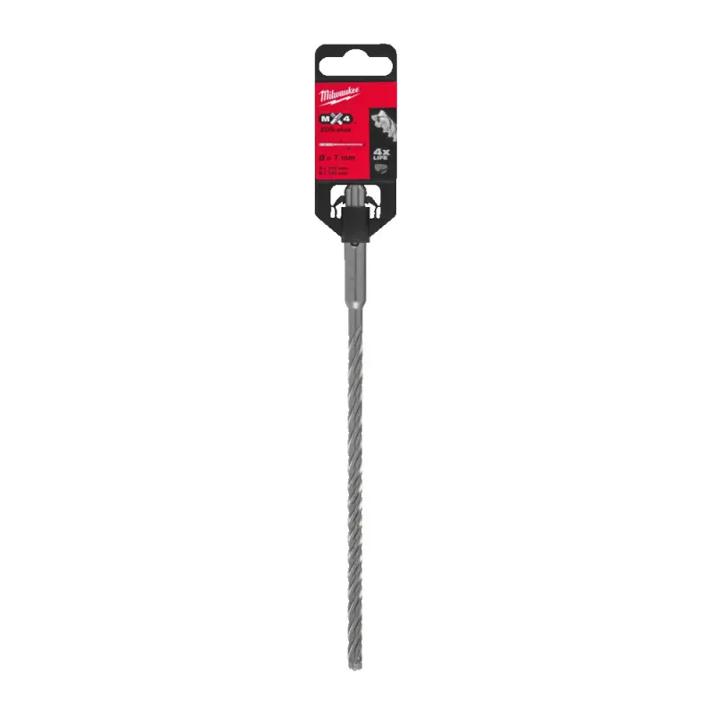Čtyřbřitý vrták Milwaukee 4932492018 MX4 pr. 7 x 215 mm, SDS-Plus (MI4932492018)