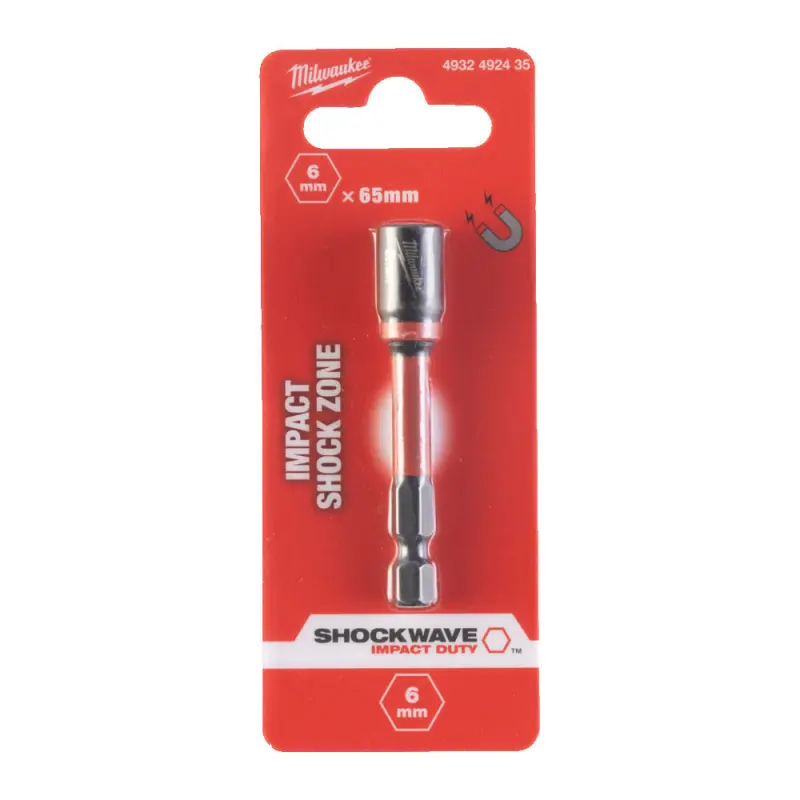 Nástrčná hlavice 1/4" HEX 6 mm Shockwave™ Impact Duty Milwaukee 4932492435 (MI4932492435)
