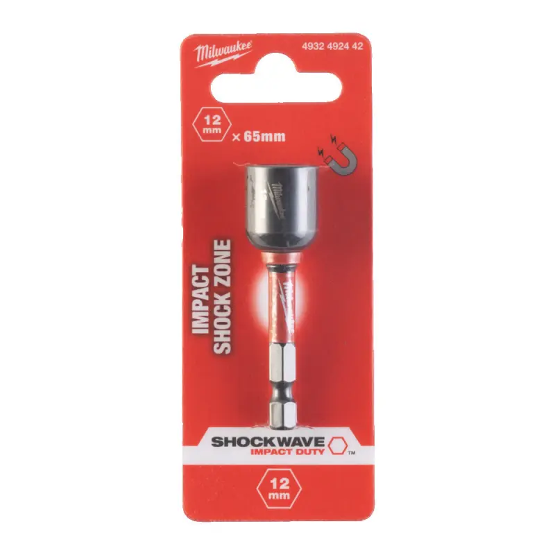 Nástrčná hlavice 1/4" HEX 12 mm Shockwave™ Impact Duty Milwaukee 4932492442 (MI4932492442)
