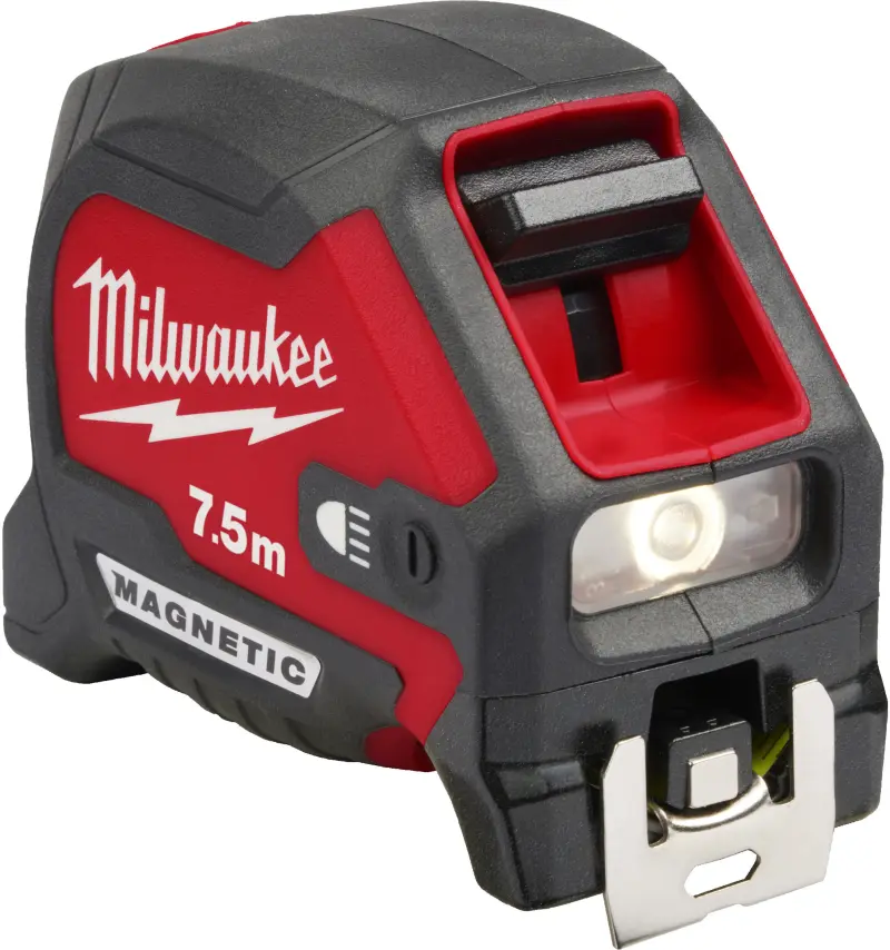 Svinovací metr Milwaukee LED MAGNETIC 7.5M, délka 7,5 metru, 4932492469