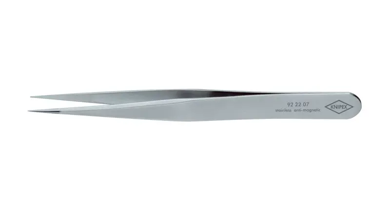 Přesná pinzeta 125 mm pro jemnou mechaniku Knipex 92 22 07 - zašpičatělý tvar (K 92 22 07)