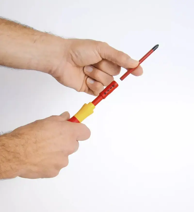 Šroubovací rukojeť a nástavce Wiha slimVario, VDE. Typ 2831 (Sada 18 dílů) (WIHA41231)