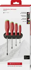 PB Swiss Tools PB 38243.H Šroubováky PZ 0 ÷ PZ 3 v držáku SwissGrip Evo - 4 ks (EDE65910090)