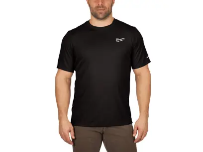 Triko funkční Milwaukee WORKSKIN™ s krátkým rukávem černé (L) 4932493065 (MI4932493065)