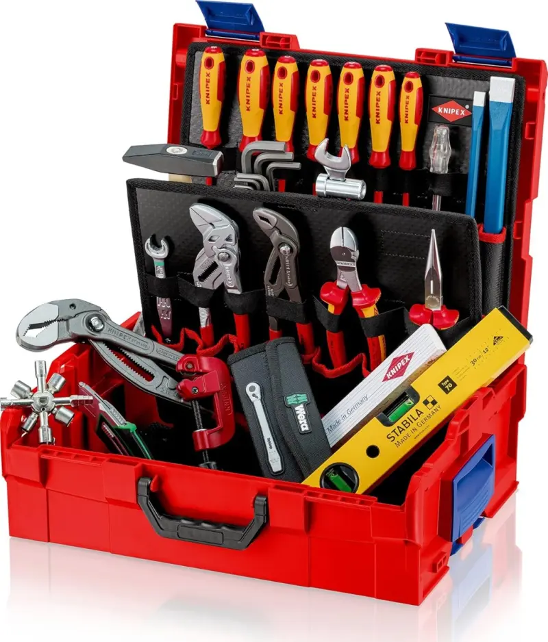Kufr KNIPEX 00 21 19 LB S L-Boxx® pro instalatérské práce 52 dílů