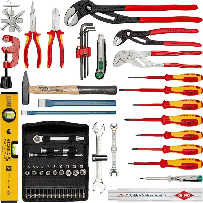 Kufr KNIPEX 00 21 19 LB S L-Boxx® pro instalatérské práce 52 dílů