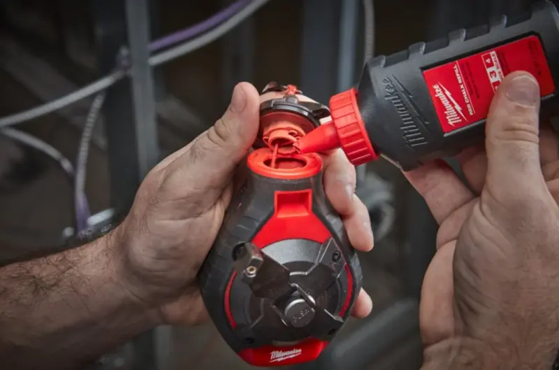 Značkovací šnůra Milwaukee křídová tenká + náhradní náplň modrá 4932493814 (MI4932493814)