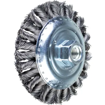 Kuželový kartáč KBG 12515/M14 CT ST 0,50 SGP. PFERD - splétaný se závitem (PF4007220593455)