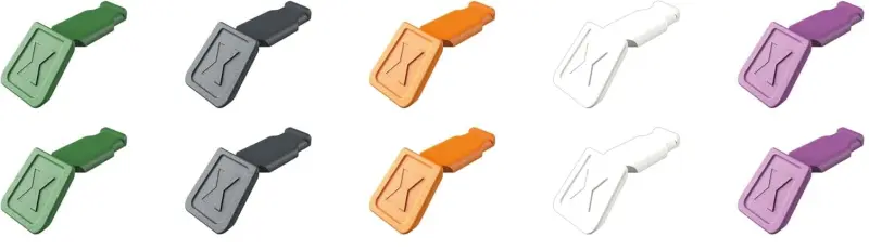 Barevné klipy Knipex 00 61 10 C V02 ColorCode mix barev 2 (10 ks) (K 00 61 10 C V02)