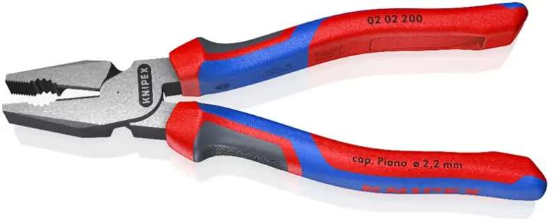 Kombinované kleště 200 mm Knipex 02 02 200 SB - silové (K 02 02 200 SB)