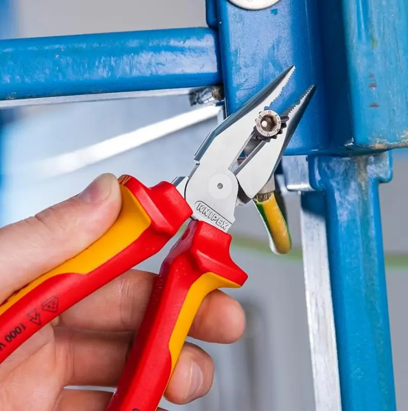 Úzké kombinované kleště 185 mm VDE Knipex 08 26 185 SB (K 08 26 185 SB)