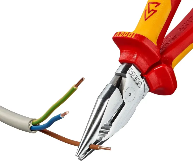 Úzké kombinované kleště 185 mm VDE Knipex 08 26 185 SB (K 08 26 185 SB)