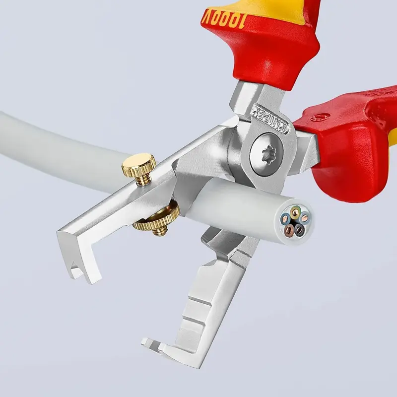 Odizolovací kleště 180 mm Knipex 13 66 180 SB s kabelovými nůžkami (K 13 66 180 SB)