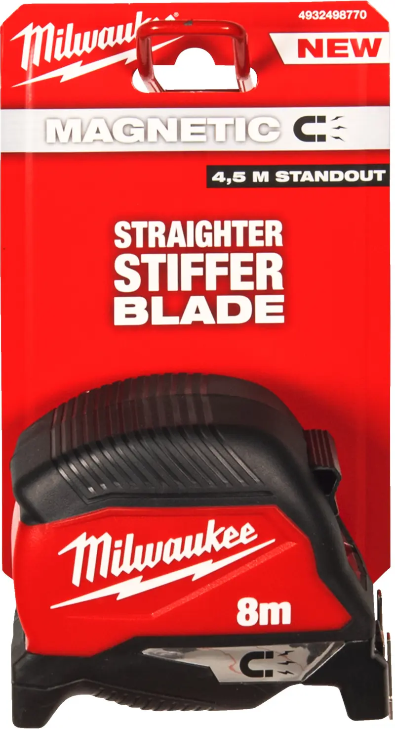Svinovací metr Milwaukee MAGNETIC (GEN4) 8M-30, délka 8 metrů, magnetický, 4932498770