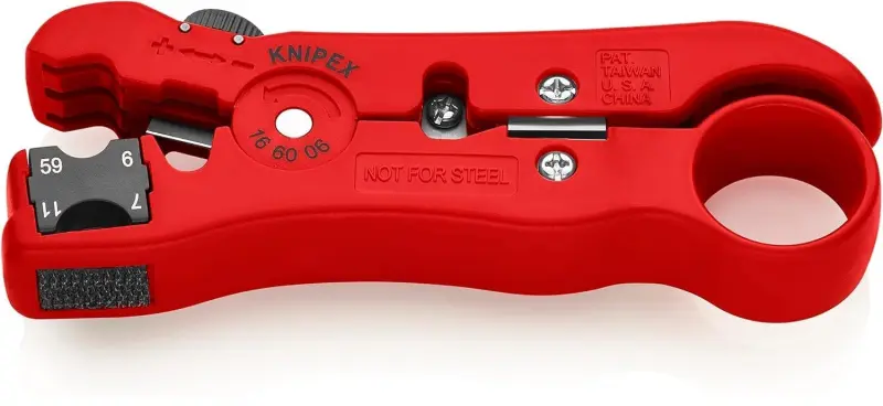 Nástroj Knipex 16 60 06 SB odizolovací na koaxiální kabely (K 16 60 06 SB)