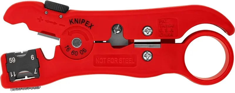 Nástroj Knipex 16 60 06 SB odizolovací na koaxiální kabely (K 16 60 06 SB)