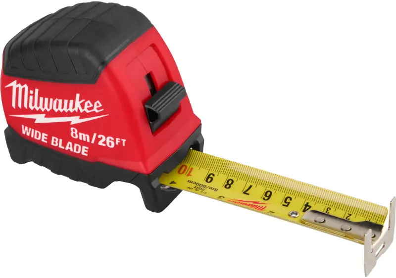 Široký svinovací metr Milwaukee WIDE BLADE (GEN2) 8M/26FT-35, délka 8 metrů, 4932499206