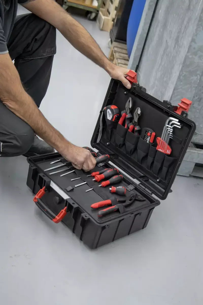 WIHA 9300-71403 Kufr s nářadím Basic Set L pro mechaniky (Sada 38 dílů) (WIHA45531)