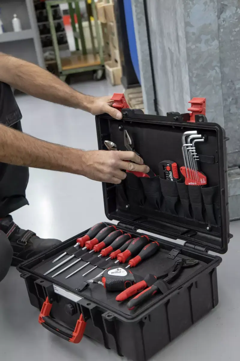 WIHA 9300-71403 Kufr s nářadím Basic Set L pro mechaniky (Sada 38 dílů) (WIHA45531)