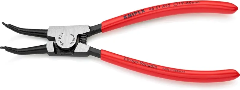 KLEŠTĚ NA VNĚJŠÍ JISTICÍ KROUŽKY ZAHNUTÉ 45° A22 MM KNIPEX (K 46 31 A22)